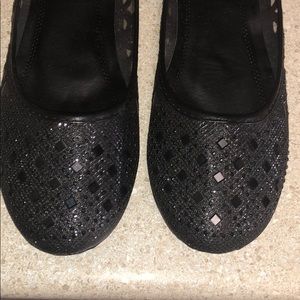 Belladia flats. Color Black/ Sparkly. Size 10